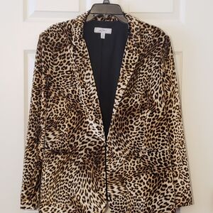 Libby Edelman Animal Print Blazer | Women's XL